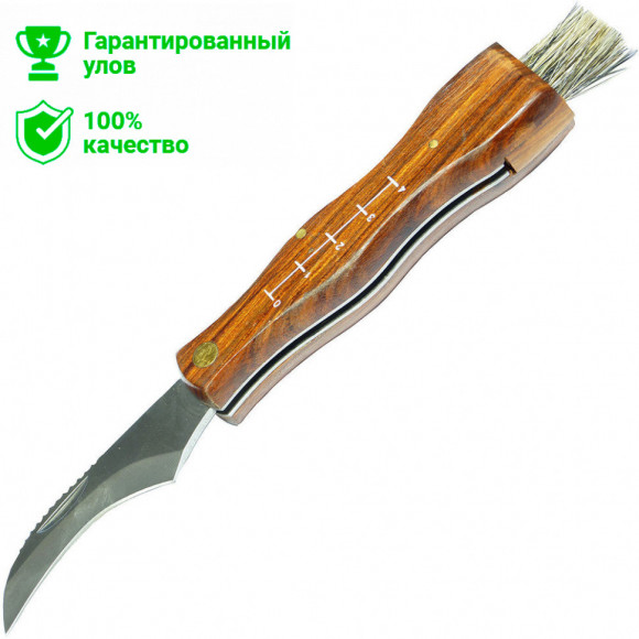 Нож грибника со щеткой Kosadaka складной