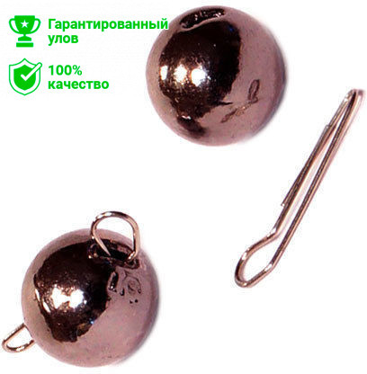 Груз чебурашка-шар вольфрамовый разборный Kosadaka (3г) Black Nickel (упаковка - 2шт)