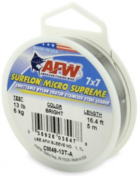 Поводковый материал AFW Surflon Micro Supreme 7x7 (0.38мм 20LB/9 кг 5 м colour Camo) DM49-20-A