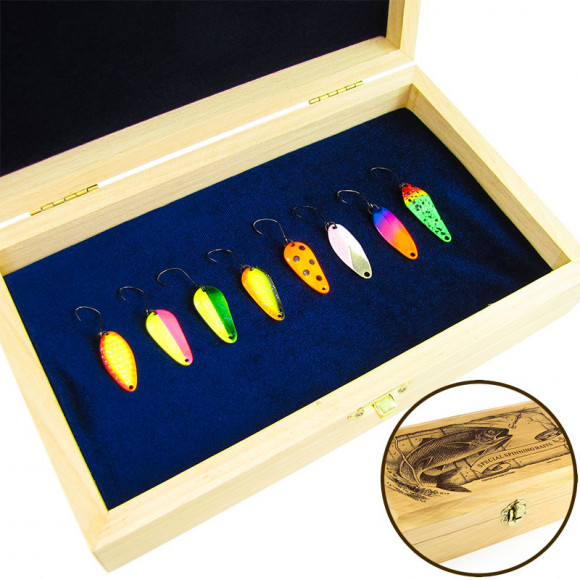 Набор блесен RB №15 "For area trout summer" (в подарочной коробке)