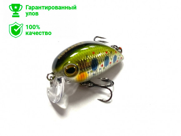 Воблер Kosadaka Hickory SSR 34F плав., 34мм, 3.7г, 0-0.2м, цв.NTN