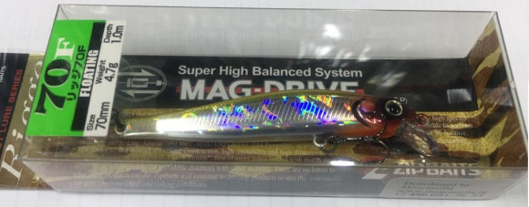 Воблер ZIPBAITS Rigge 70F (70 мм, 4,7 г, заглубление до 1,0 м) 107M