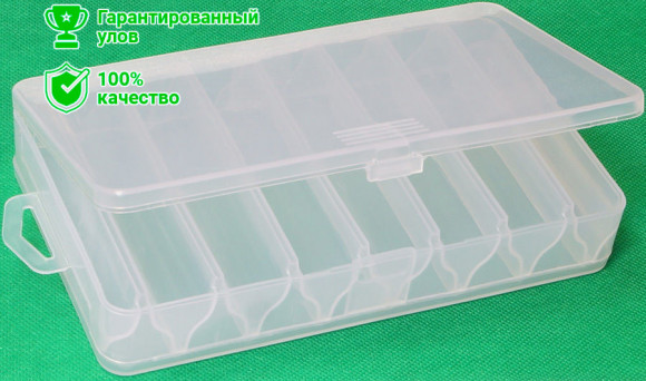 Коробка для воблеров Kosadaka TB-S32 двухсторонняя (прозрачная)
