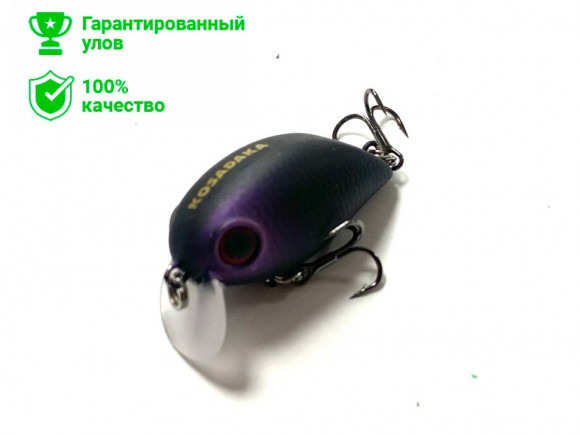 Воблер Kosadaka Hickory SSR 34F плав., 34мм, 3.7г, 0-0.2м, цв.MTB
