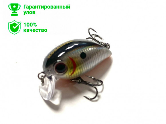 Воблер Kosadaka Hickory SSR 34F плав., 34мм, 3.7г, 0-0.2м, цв.GT