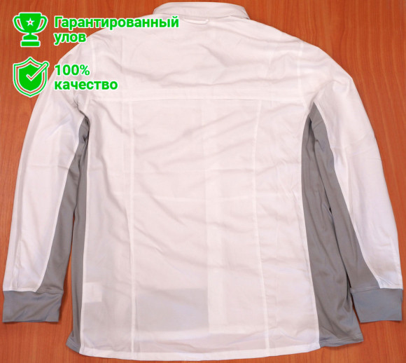 Рубашка Kosadaka ICE SILK SUNBLOCK белая с карманами, р-р M, UV защита, вентил., дл.рукав